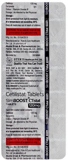Slimboost Ctstat 120mg Tablet 10